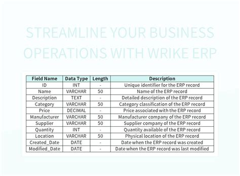 Streamline Your Business Operations With Wrike ERP Excel Template And