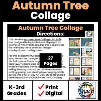 Collage Art: Autumn Tree. Fall/Autumn. by Art Shack by JB | TPT