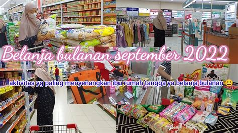 Belanja Bulanan September Daily Vlog Irt Youtube