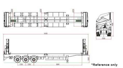 40' Container Side Lifter Truck Trailer - Panda Mech