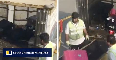 Hong Kong Airport Baggage Handlers Caught Red Handed Throwing Luggage