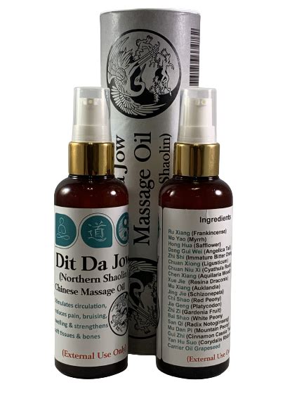 Dit Da Jow Massage Oil Northern Shaolin 100ml Dao Holistic