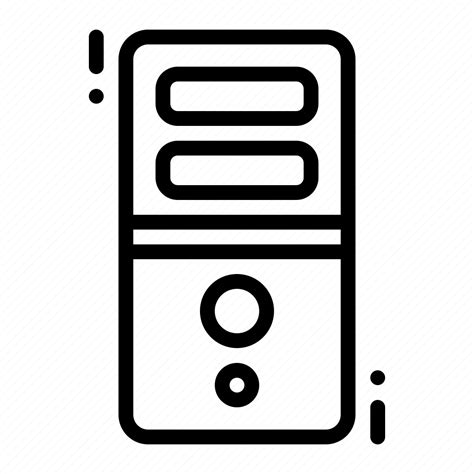 Casing Central Computer Processing Unit Icon Download On Iconfinder