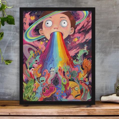 Quadro Decorativo Rick And Morty Cl Ssico Poster A Elo