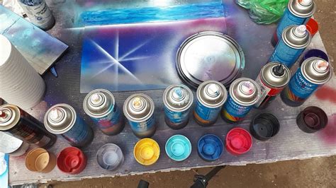 Bonito Paisaje En Aerosol Spray Paint Art Ernesto Youtube