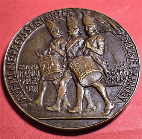 Deutschland Karl Goetz Medaille Kaiserreich Große Bronze Gußmedaille