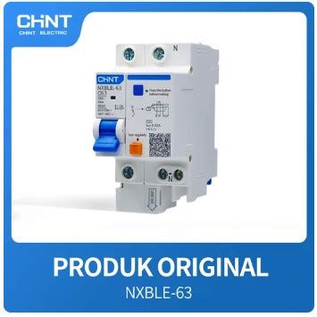 Jual RCBO MCB Chint NXBLE 32 1P N 6 10 16 20 A 6kA KHUSUS 300mA