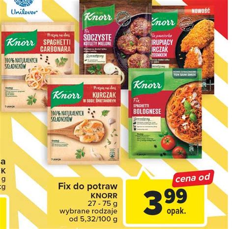 Kurczak W Sosie Mietanowym Knorr Fix Cena Promocje Opinie