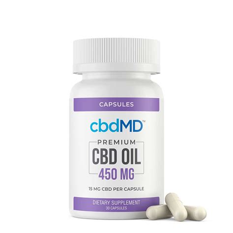 Cbd Oil Capsules 450 Mg 30 Count Single Origin Hemp