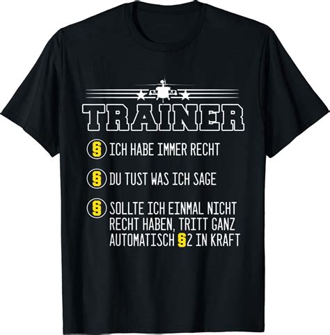 Lustiges Trainer T Shirt I Geschenk Mannschaft Coach Team T Shirt