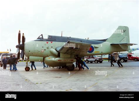 Fairey Gannet Aew Xl G Bmyp Being Prepared To Display At The