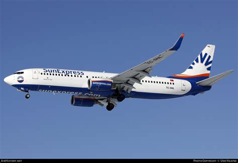 Aircraft Photo Of Tc Snl Boeing N Sunexpress Airhistory Net