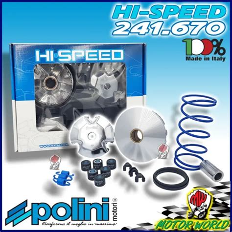 POLINI 241 670 SET Variateur Hi Speed Malaguti F 12 50 Phantom H2O