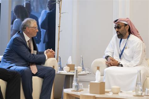 Tahnoun Bin Zayed Meets Bill Gates On Sidelines Of Cop28 In Dubai Go Green A Cyber Gear