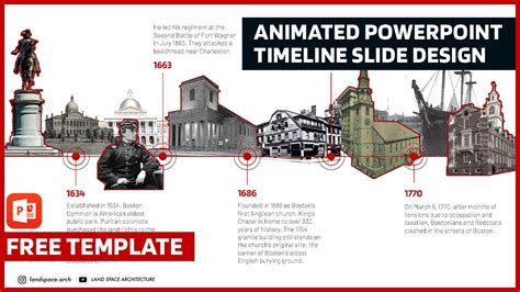 Animated Powerpoint Timeline Slide Design For Architecture Site