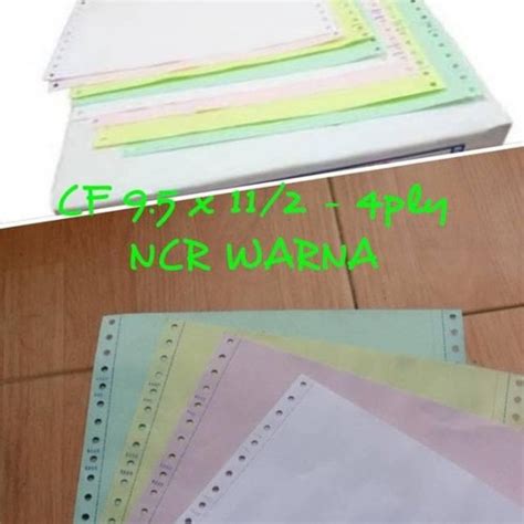 Jual Kertas Continuous Form Ncr Rangkap Ukuran Setgh Kwarto Setgh A