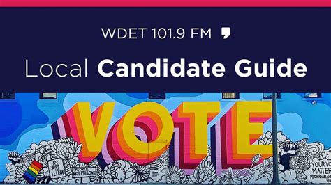 Wdet 101 9 Fm August 3 Primary Candidate Guide Wdet 101 9 Fm