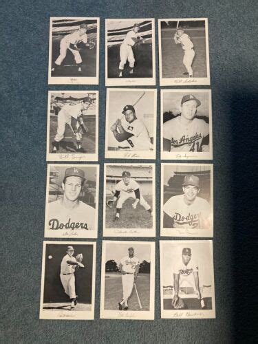 1970 LOS ANGELES DODGERS DANNY GOODMAN SET E SERIES 12 Cards 5x7