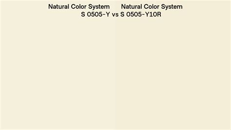 Natural Color System S Y Vs S Y R Side By Side Comparison