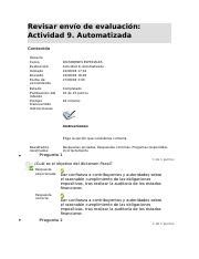 Actividad Automatizada Dictamenes Docx Revisar Env O De Evaluaci N