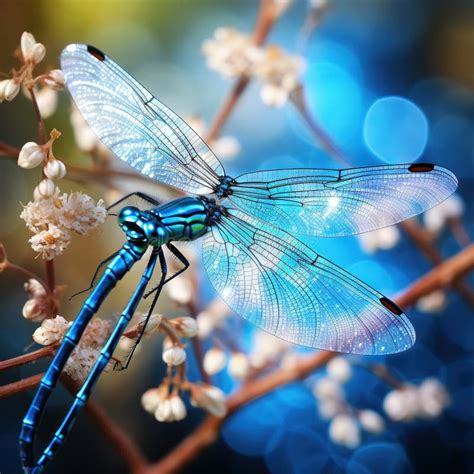 Azure Damselfly Coenagrion Puella Made With Generative Ai