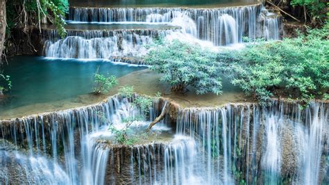 Erawan Falls Breathtaking Hd Waterfall