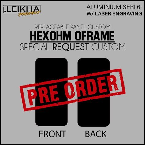 Jual Pre Order Panel Backdoor Aluminium Laser Desain Custom Hexohm