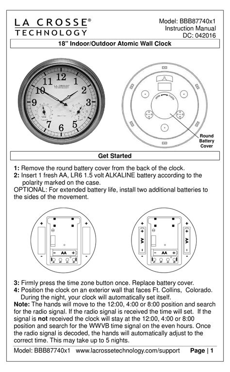 Clock Instructions For Model Number Fc Infiniti Dollichka