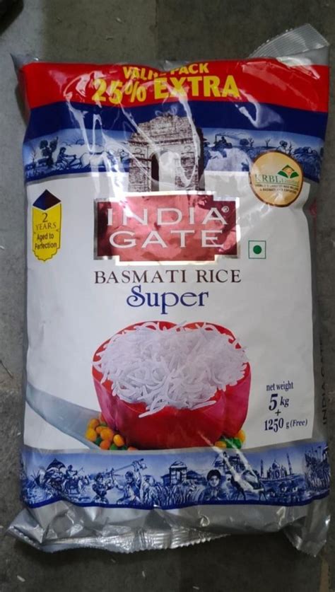 5 Kg India Gate Super Basmati Rice At 750 Bag Thimmasamudram