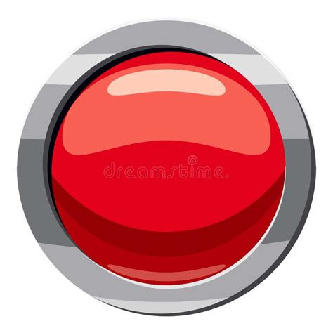 Red Play Button Icon Cartoon Style Stock Illustrations 420 Red Play