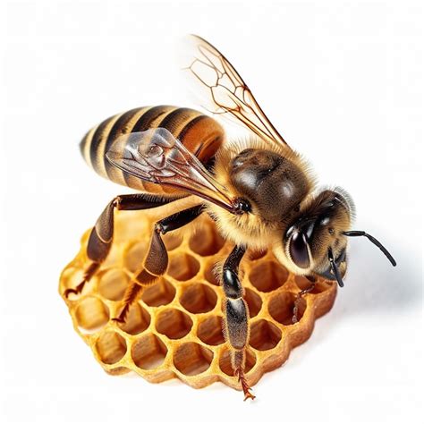 Premium Ai Image Honeycomb With Worker Bees