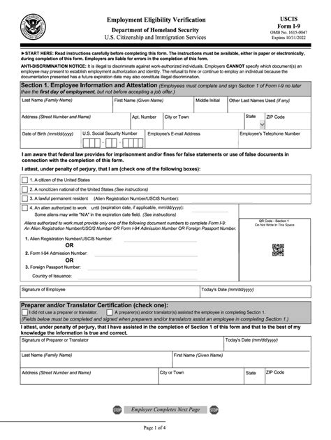 Printable I 9 Form 2024