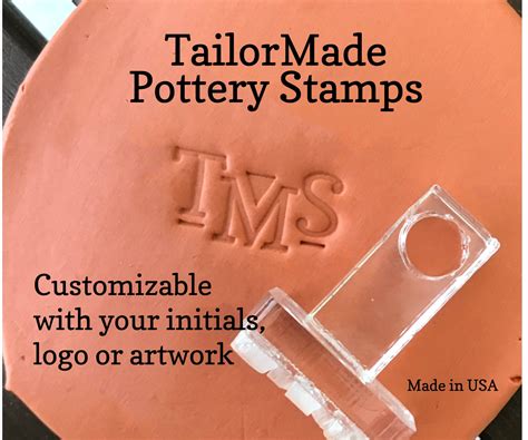 Custom Pottery Stamp Pottery Signature Stamp Personalized Etsy