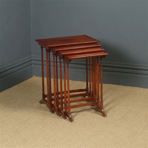 Antique Regency Style Mahogany Nest Of Tables Antiques Atlas