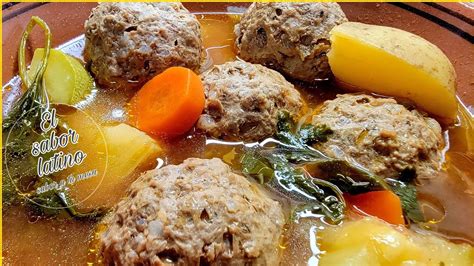 Como Hacer Un Delicioso Caldo De Albondigas Con Verduras YouTube