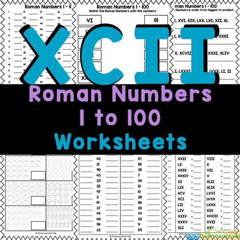 Roman Numbers Counting To Worksheets Worksheets Library