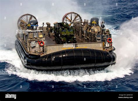 At Sea 13th July 2022 A Landing Craft Air Cushion Lcac Assigned