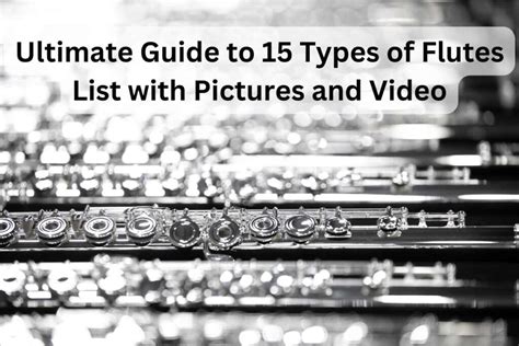 Ultimate Guide To 15 Types Of Flutes Best Pictures And Video