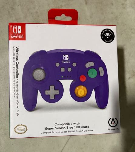 PowerA Wireless GameCube Style Controller For Nintendo Switch Purple