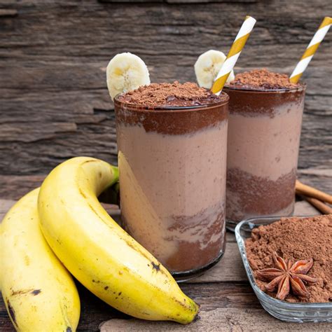 Licuado De Pl Tano Con Chocolate Cocina Vegan F Cil