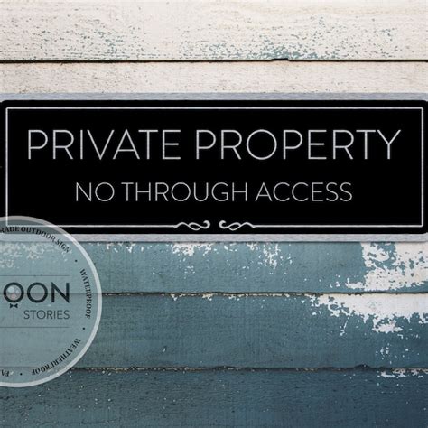 Custom Metal Property Sign - Etsy