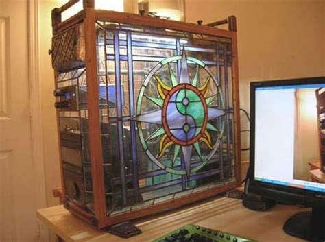 Stained Glass Pc Case Mod Neatorama