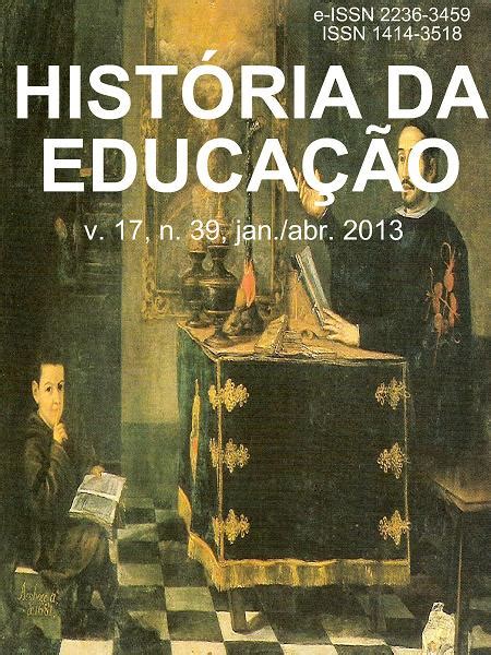 Edi Es Anteriores Revista Hist Ria Da Educa O