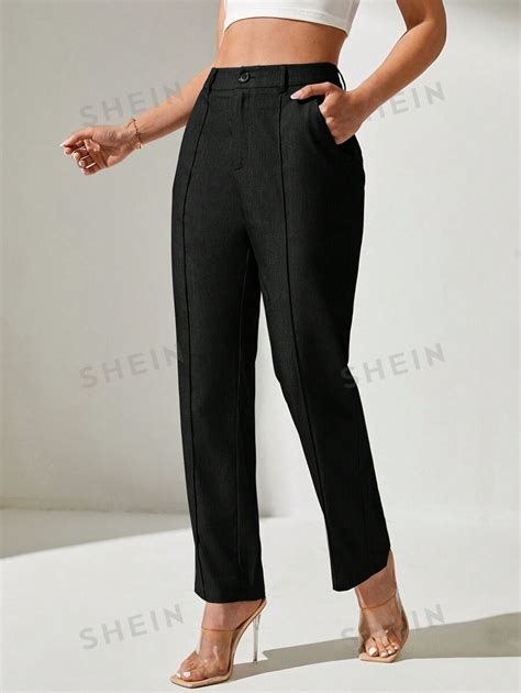 Shein Petite Seam Front Slant Pocket Suit Pants Shein Usa