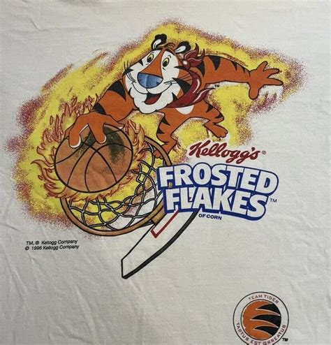 Vintage Cereal Shirt Tony The Tiger Frosted Flakes Pr Gem