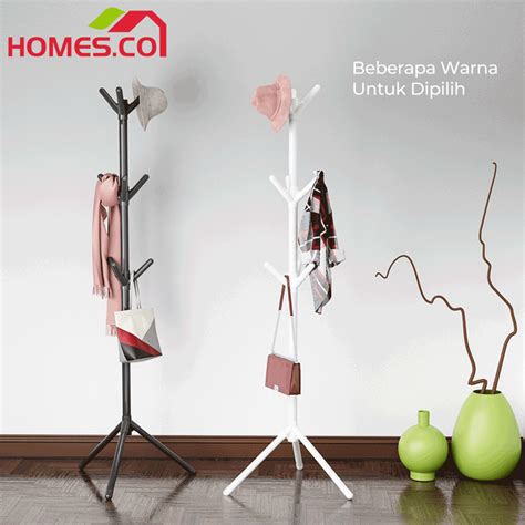 Jual Homes Stand Hanger Minimalis Gantungan Baju Berdiri Gantungan Tas