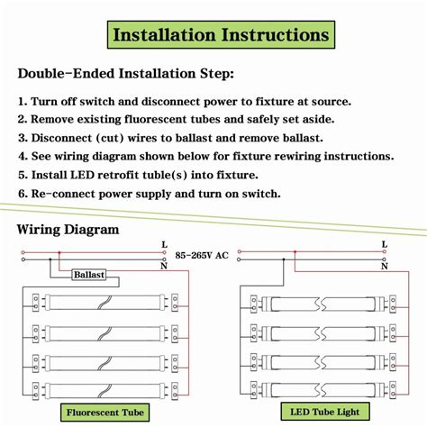 Wiring Diagram To Convert Fluorescent To Led