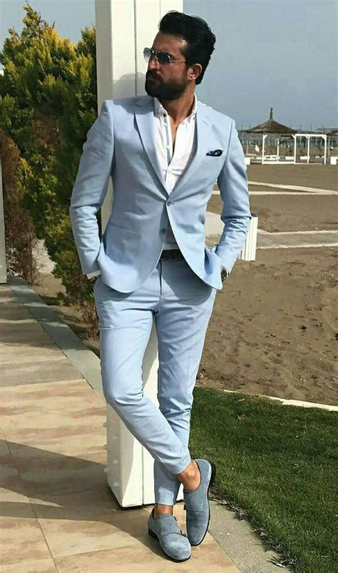 Light Blue Mens Suit Slim Fit Inveterate E Journal Photo Exhibition