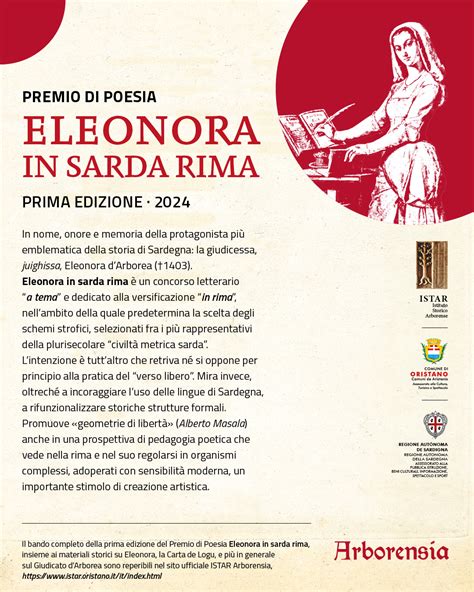 Istar Pubblicato Il Bando Per Il Premio Di Poesia Eleonora In Sarda