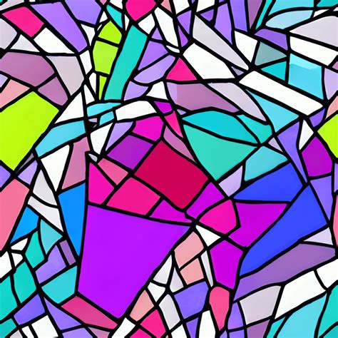 Colorful Stained Glass Seamless Pattern Creative Fabrica